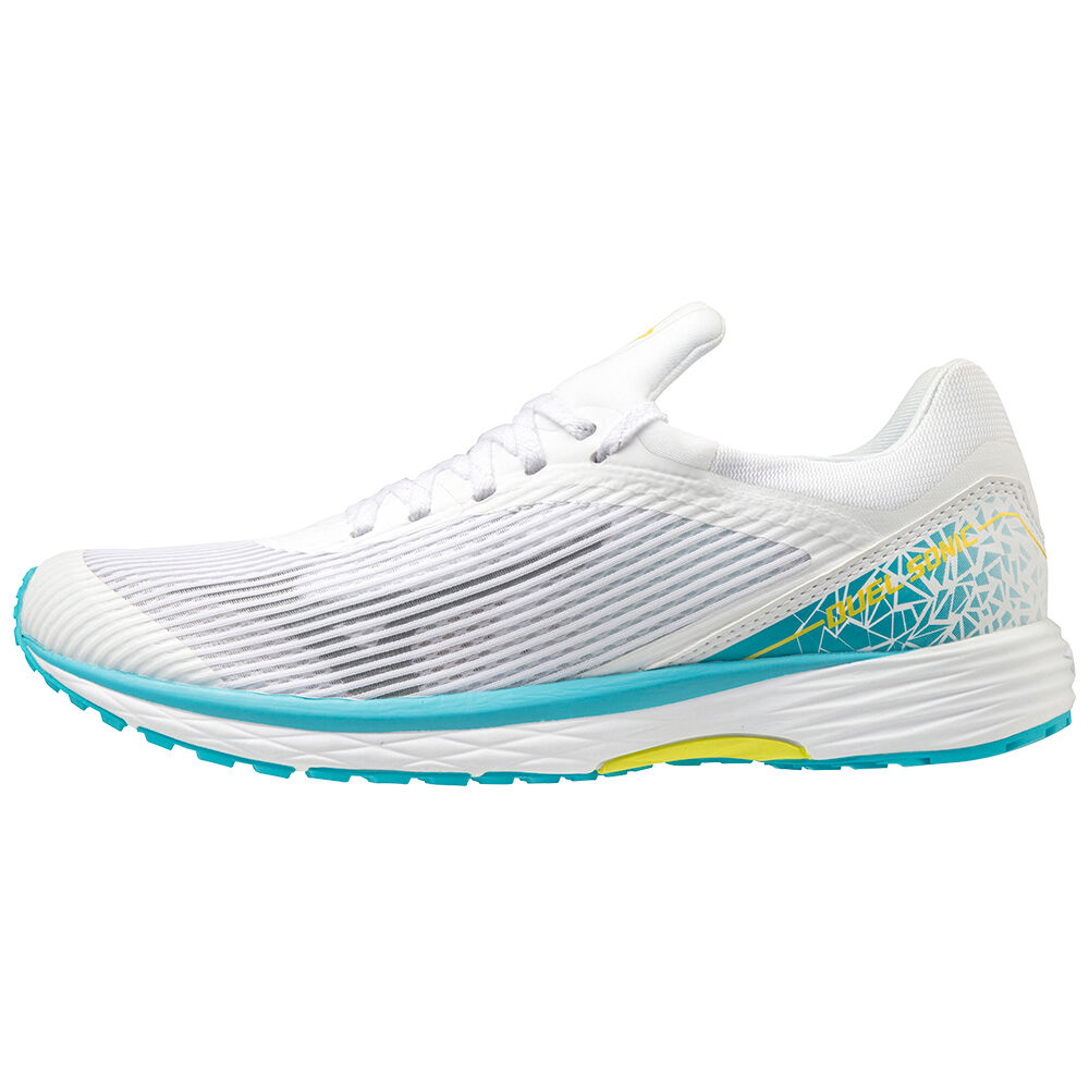 Mizuno Women's Duel Sonic Running Shoes White/Blue (U1GD203542-EZX)